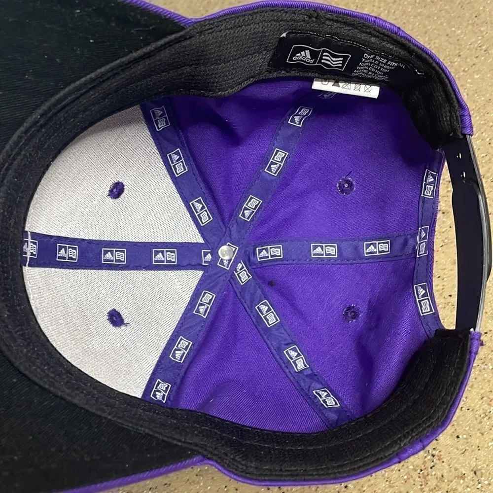 Adidas Purple Snap Back Hat Golf Baseball OS